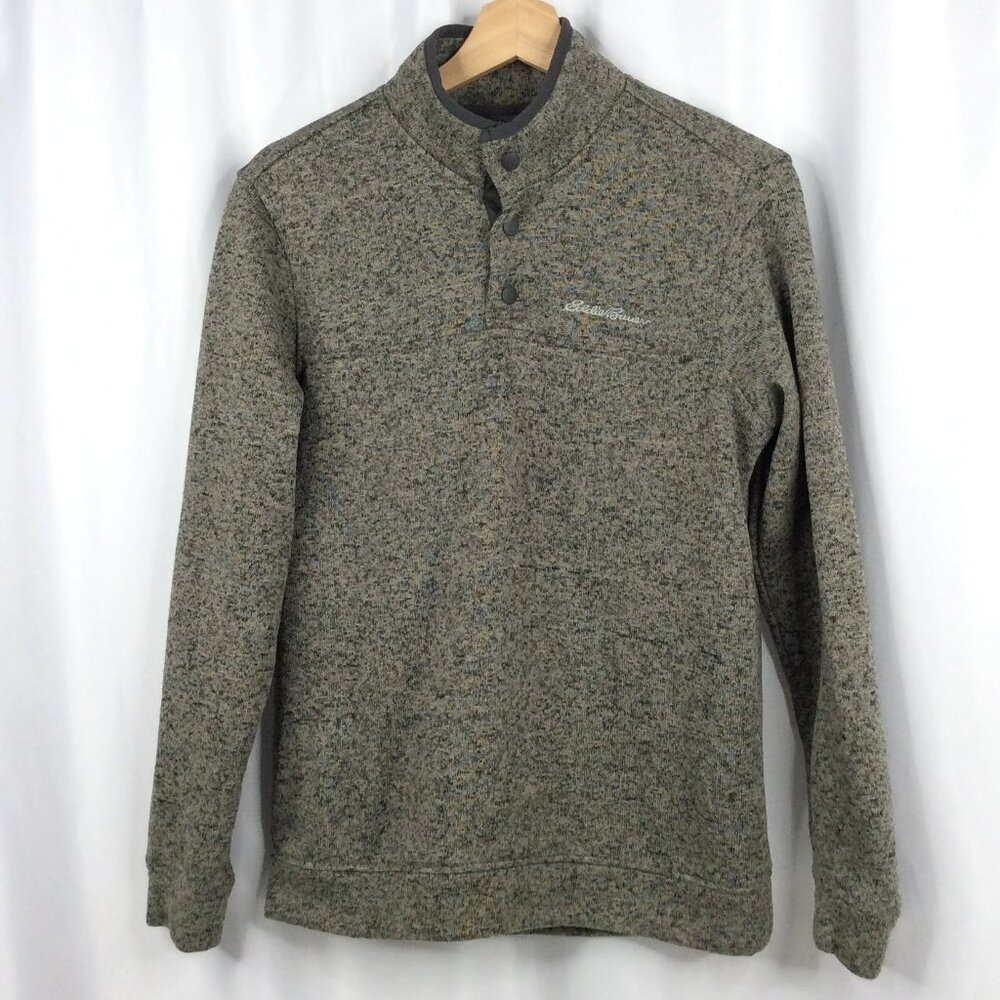 Eddie‎ Bauer 1/4 Snap Radiator Fleece Pullover Sweatshirt Sweater Men's Medium